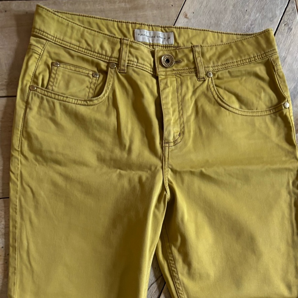 Purificación García yellow green jeans size EU 38 / US 2-4